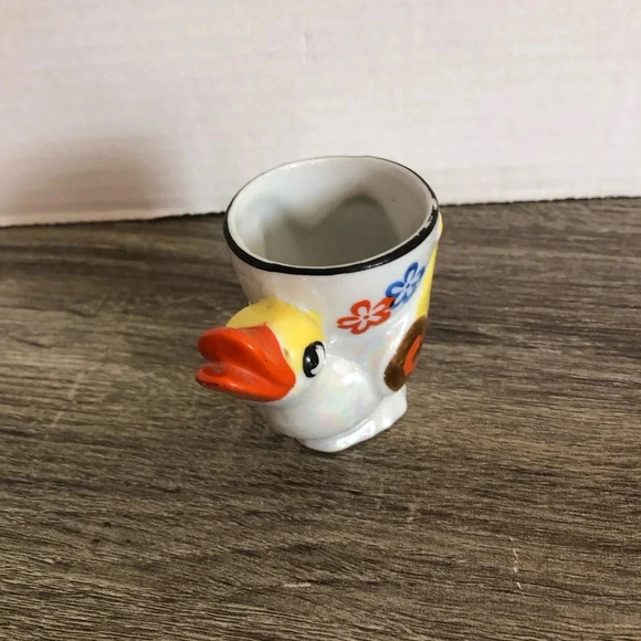 Vtg Handpainted Egg Cup - Picture 5 of 8
